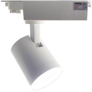 3 Phasen LED Strahler 30W für Stromschienen (A+) weiß, (100lm\W)