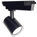 3 Phasen LED Strahler 30W f&uuml;r Stromschienen (A+) schwarz, (100lm\W)
