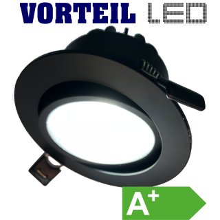 15 Watt LED Einbau-Strahler (A+) schwarz, (100lm\W)
