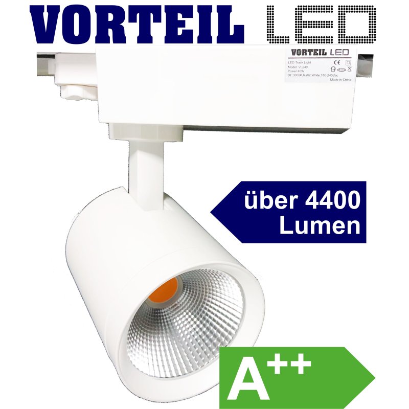 LED Strahler Messestandbeleuchtung Vitrinenbeleuchtung 3Phasen-Schiene 12x1W LED 