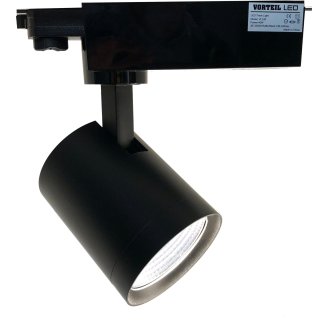 3 Phasen LED Strahler 40W für Stromschienen (A++) schwarz, 4400 Lumen