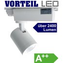 3 Phasen LED Strahler 20W f&uuml;r Stromschienen (A++) wei&szlig;, 2400 Lumen