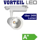 3 Phasen LED Strahler 30W f&uuml;r Stromschienen (A+) wei&szlig;, 2400 Lumen