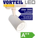 3 Phasen LED Strahler 20-30W f&uuml;r Stromschienen (A++)...