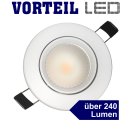 3 Watt LED Einbau-Strahler (A+) weiß, (80lm\W)