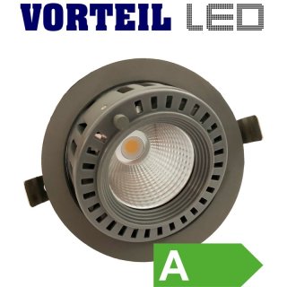 30 Watt LED Einbau-Strahler (A) grau, (2400 Lumen) - gebraucht -
