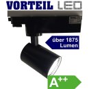 3 Phasen LED Strahler 15W f&uuml;r Stromschienen schwarz, 1875 Lumen -gebraucht-