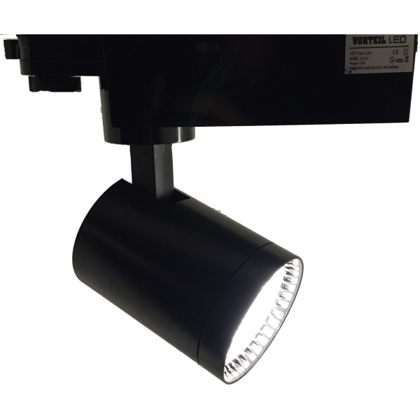 3 Phasen LED Strahler 15W für Stromschienen (A++) schwarz, 1875 Lumen